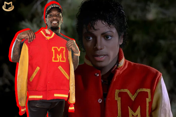 Offset Heureux De D Tenir La Veste Thriller Letterman De Michael Jackson
